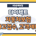 KB다이렉트자동차보험 고객센터 전화번호, 해지방법, 마일리지